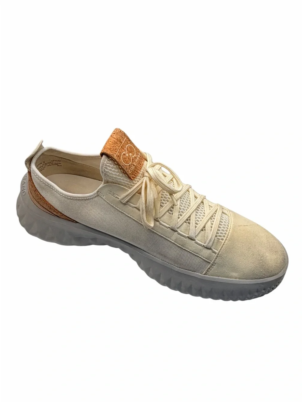 Cole Haan Men’s GrandMøtion Woven Sneakers Size 10.5 Cream Lightweight C36851